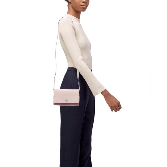 Kate Spade Chain-Link Saffiano Leather Crossbody Bag. See photo -authentication. - Picture 4 of 10